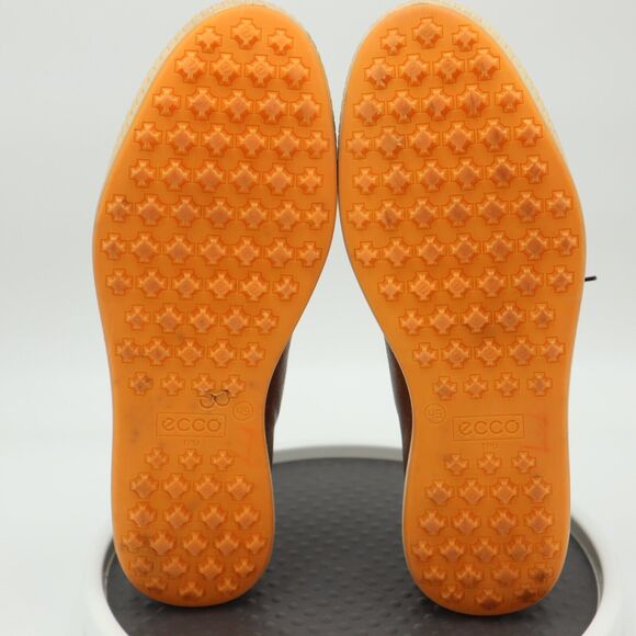 Ecco Street Spikeless Golf Shoes Mens Size 45 US 11-11.5 Brown Beige Leather - Picture 12 of 16